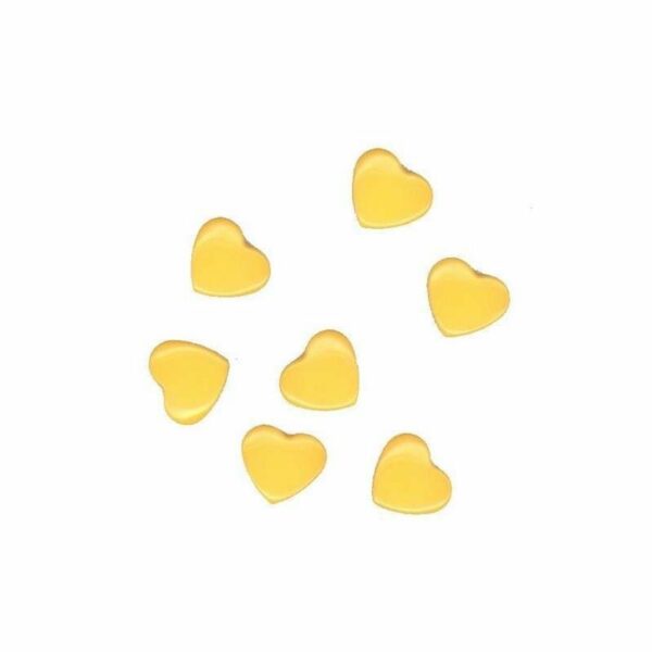 20x Molas de Pressão Coração - B10 - Amarelo - Riera Alta