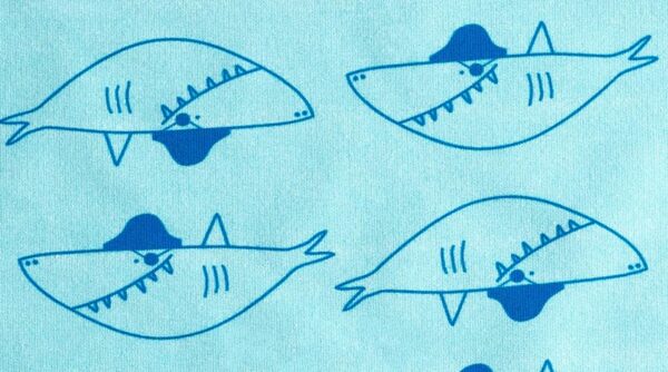 Summer Shark Sweat Fabric