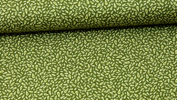 Tecido com folhinhas em tons verde - Riera Alta