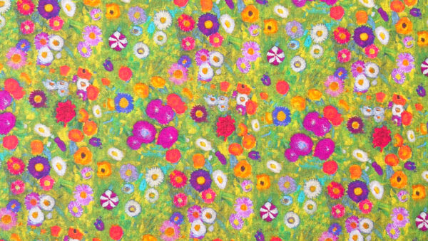 Tecido Gustav Klimt Les Fleurs du Jardin - Riera Alta